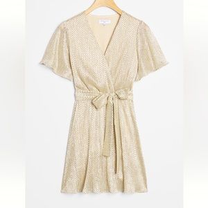 nwt ANTHROPOLOGIE | Fante Shimmer Mini Dress | size 2